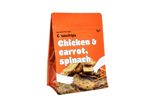 Crunchips- Chicken & Carrot, Spinach 85g