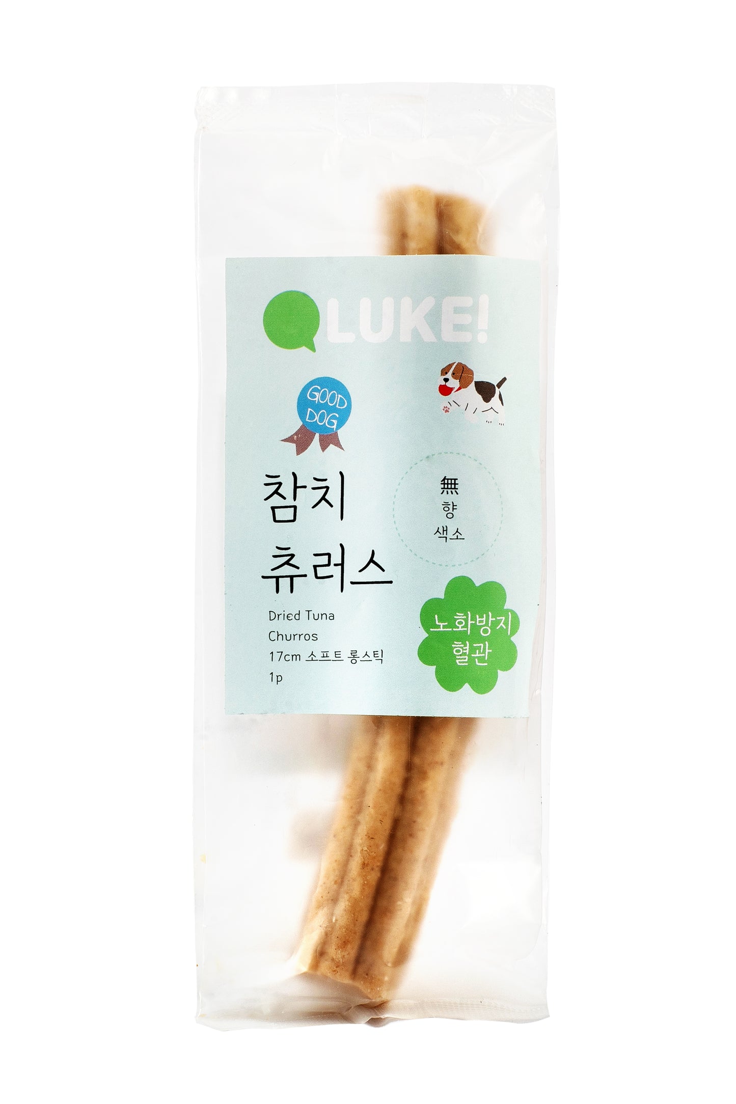 [LUKE] Premium Dried Tuna Sticks - 17cm Soft Stick, 1p with Non-pigmented Anti-Aging Benefits!