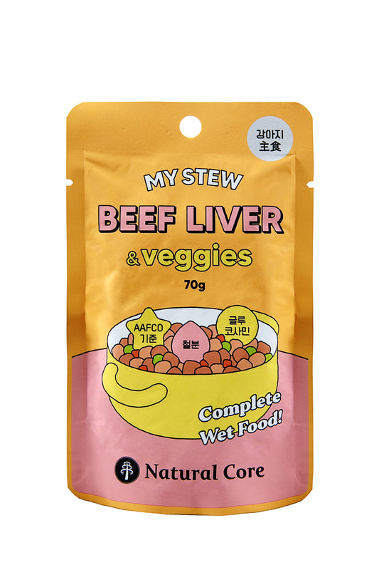 [Natural Core]  My Stew Chicken Liver & Vegetables 70g - helps eye health