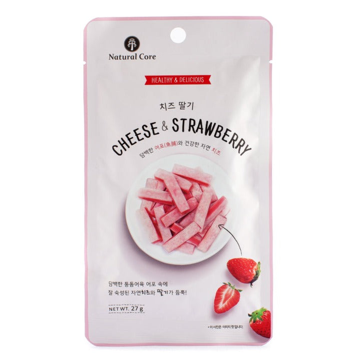 [ NATURAL CORE ] Cheese & Strawberry Soft Chewy Snack 27g