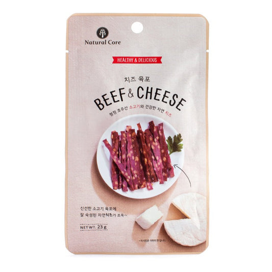 [ NATURAL CORE ] Cheese & Beef Soft Chewy Snack 27g