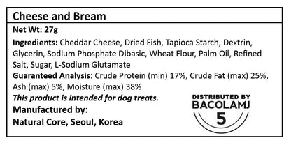 [ NATURAL CORE ] Cheese & Bream Soft Chewy Snack 27g