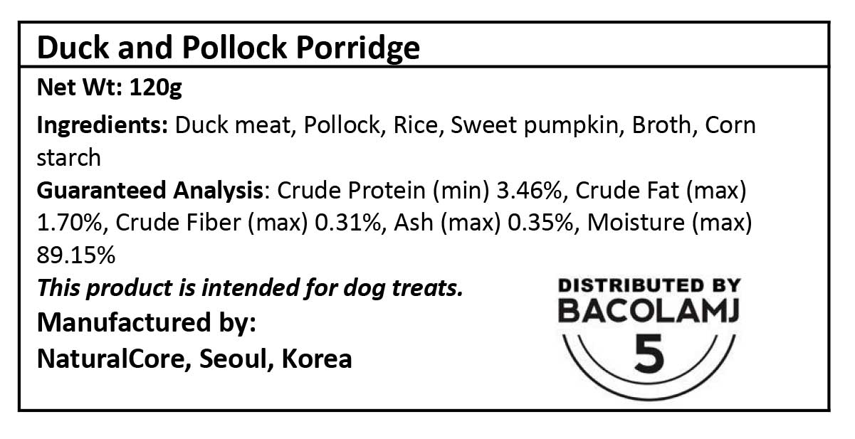 Duck & Pollock Porridge ( Duck & Frozen-dried Pollack Risotto )