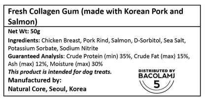 Fresh Collagen Gum (made with Korean Pork and Salmon)