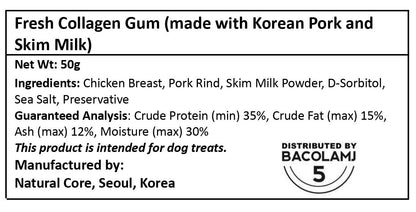 Fresh Collagen Gum (made with Korean Pork and Skim Milk)