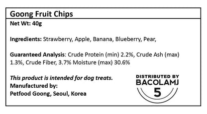 Dog Freeze Dried Fruit Chips