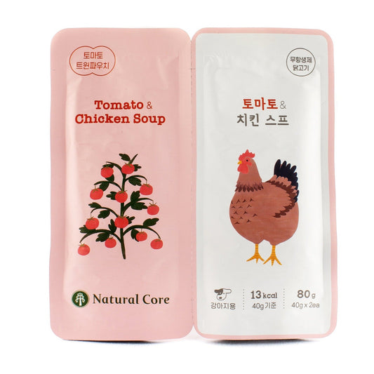 Natural Core Dog Tomato & Chicken Soup Twin Pouch 80g