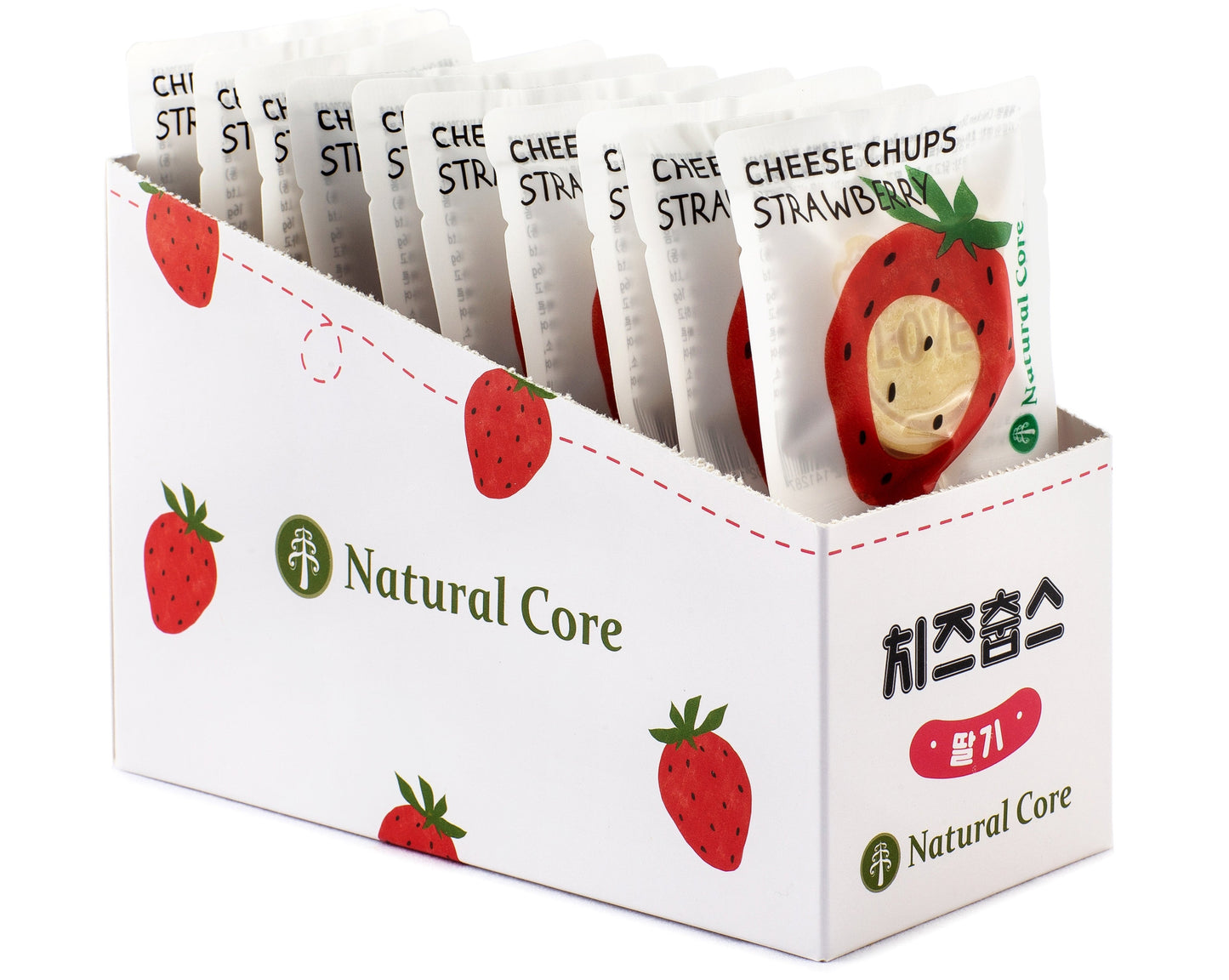 Natural Core Cheese Chups Strawberries 16g
